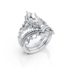 Royal Marquise Crown Ring Set