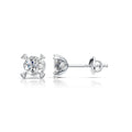 Solitaire Diamond Four Corner Earring
