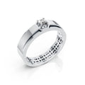 Sleek Solitaire Band Ring