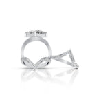 Royal Princess Cut Diamond Ring Set
