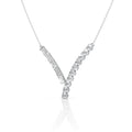 Diamond V Shape Statement Necklace
