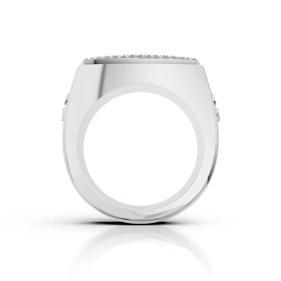 Bold Square Ring in Premium