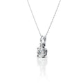 Classic Double Diamond Solitaire Pendant