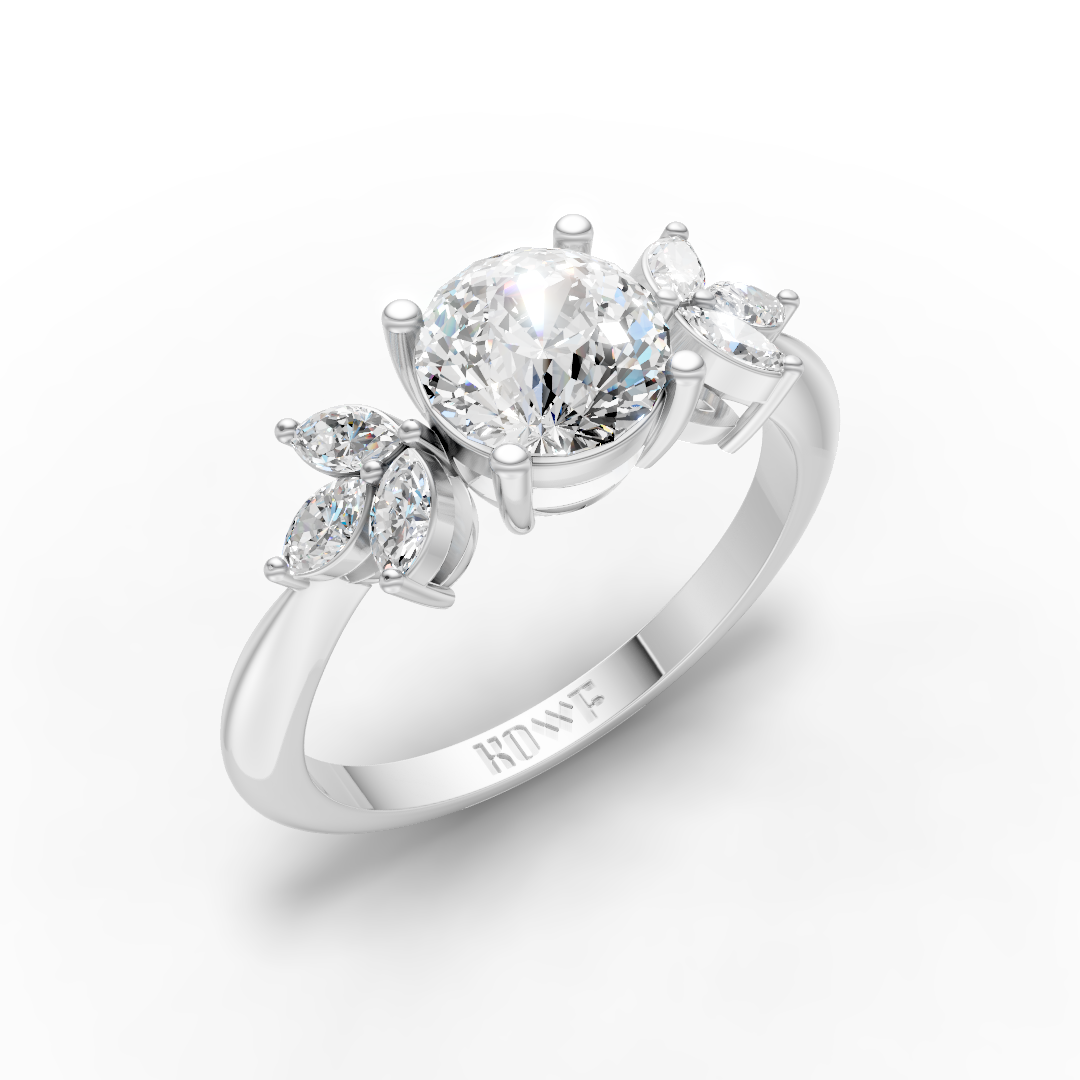 Portuguese Cut Engagement Ring