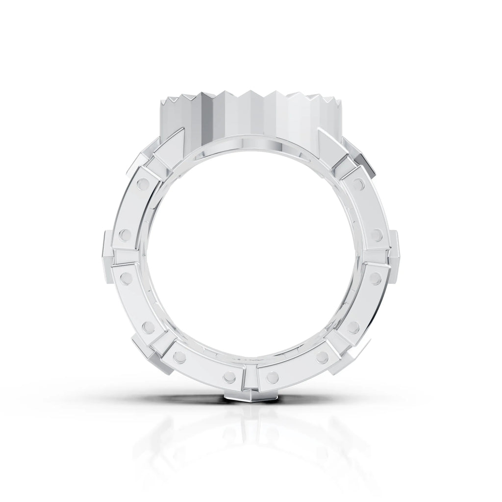 Modern Flex-Fit Silver Ring