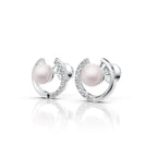 Pearl Swirl Diamond Earring