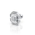Princess Cut Geometric Diamond Stud (1 PC)