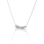 Curved Sparkle Bar Necklace