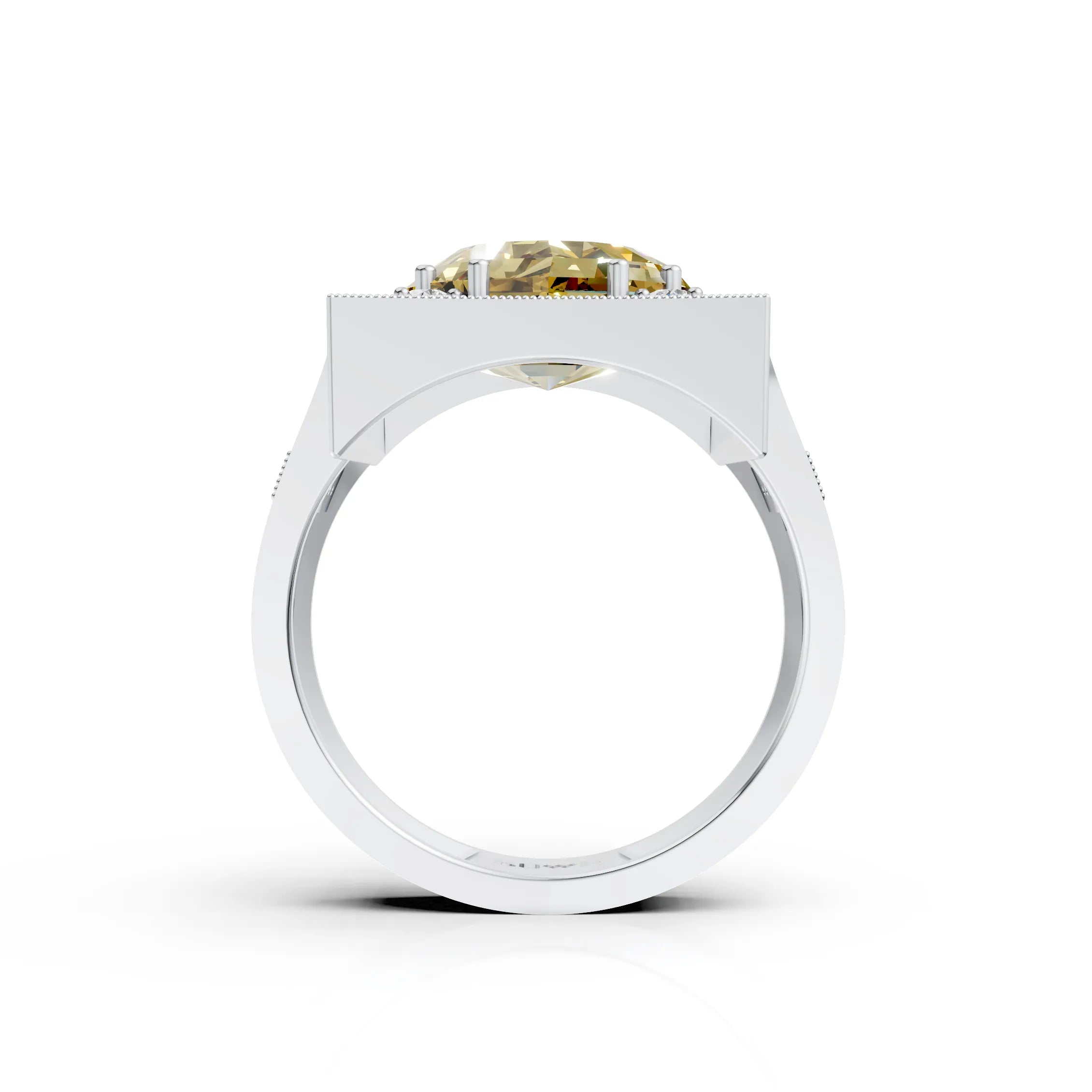 Regal Yellow CZ Ring Ring