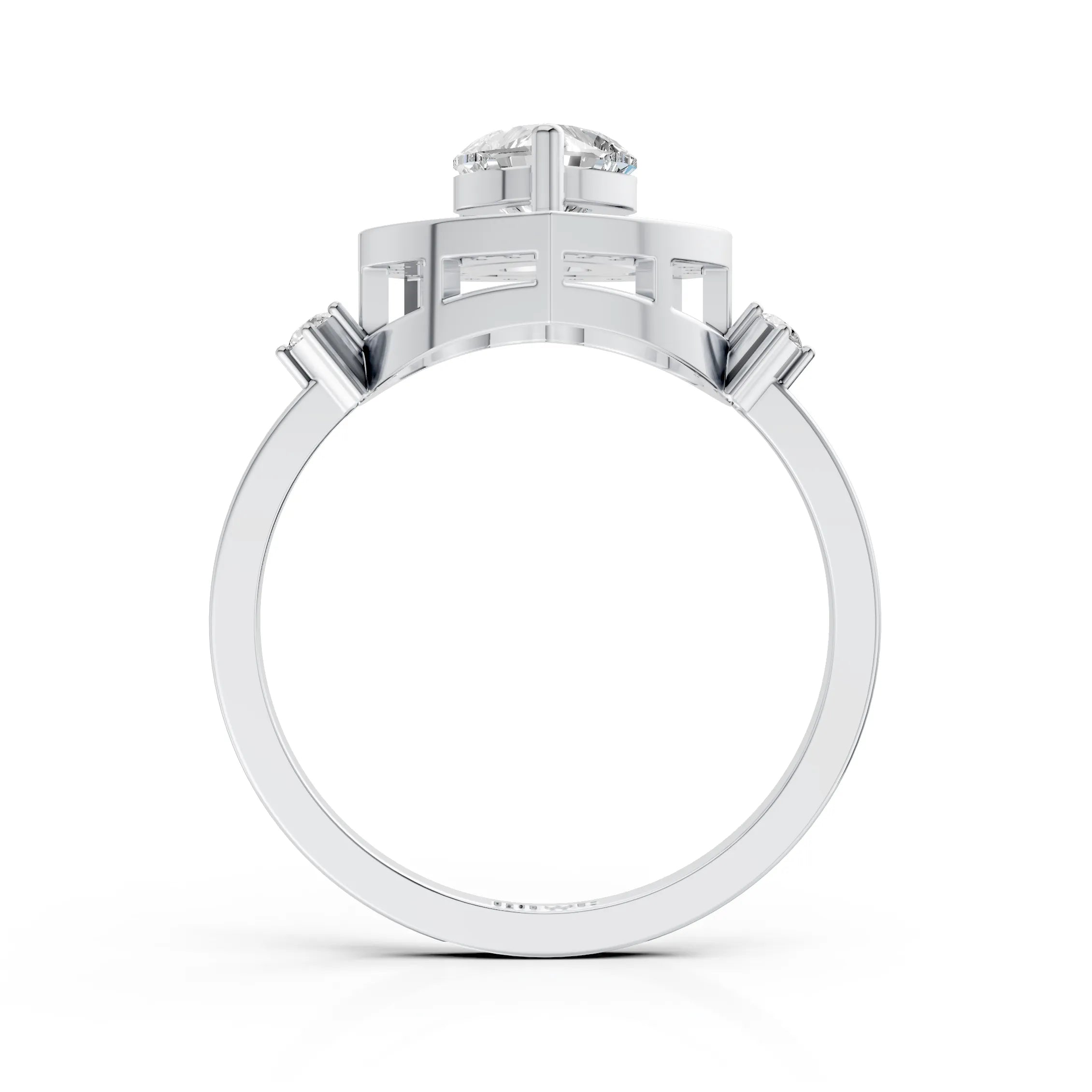 Heart Solitaire Ring
