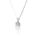 Emerald Cut Solitaire Diamond Pendant