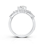 Pear Solitaire Diamond Bridal Ring Set