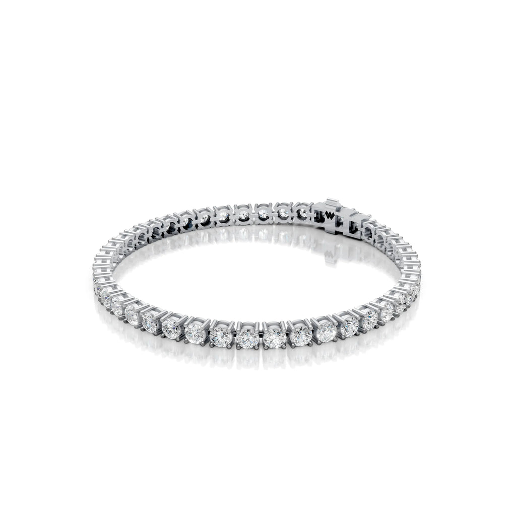 4 MM Round Shaped Tennis Bracelet