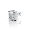 Cushion Cut Halo Diamond Stud (1 PC)