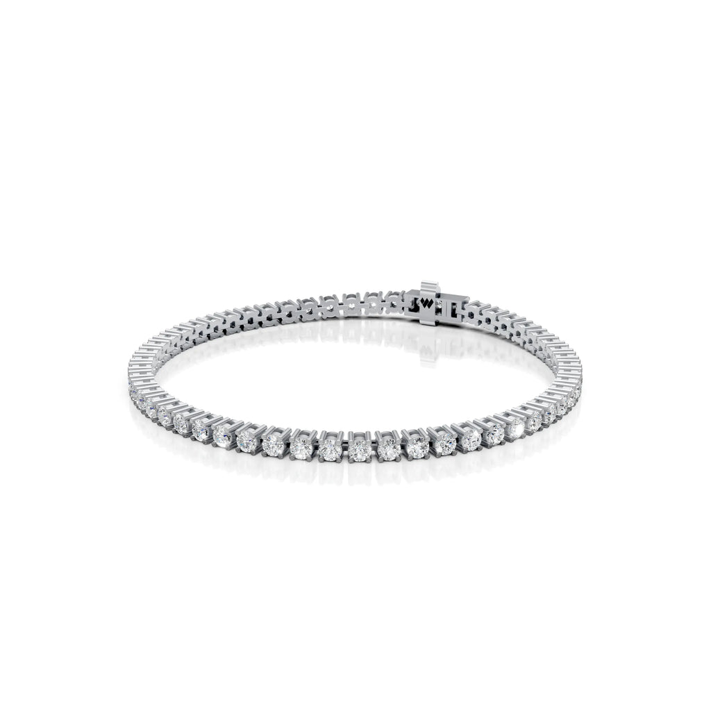 3 MM Round Shaped Tennis Bracelet