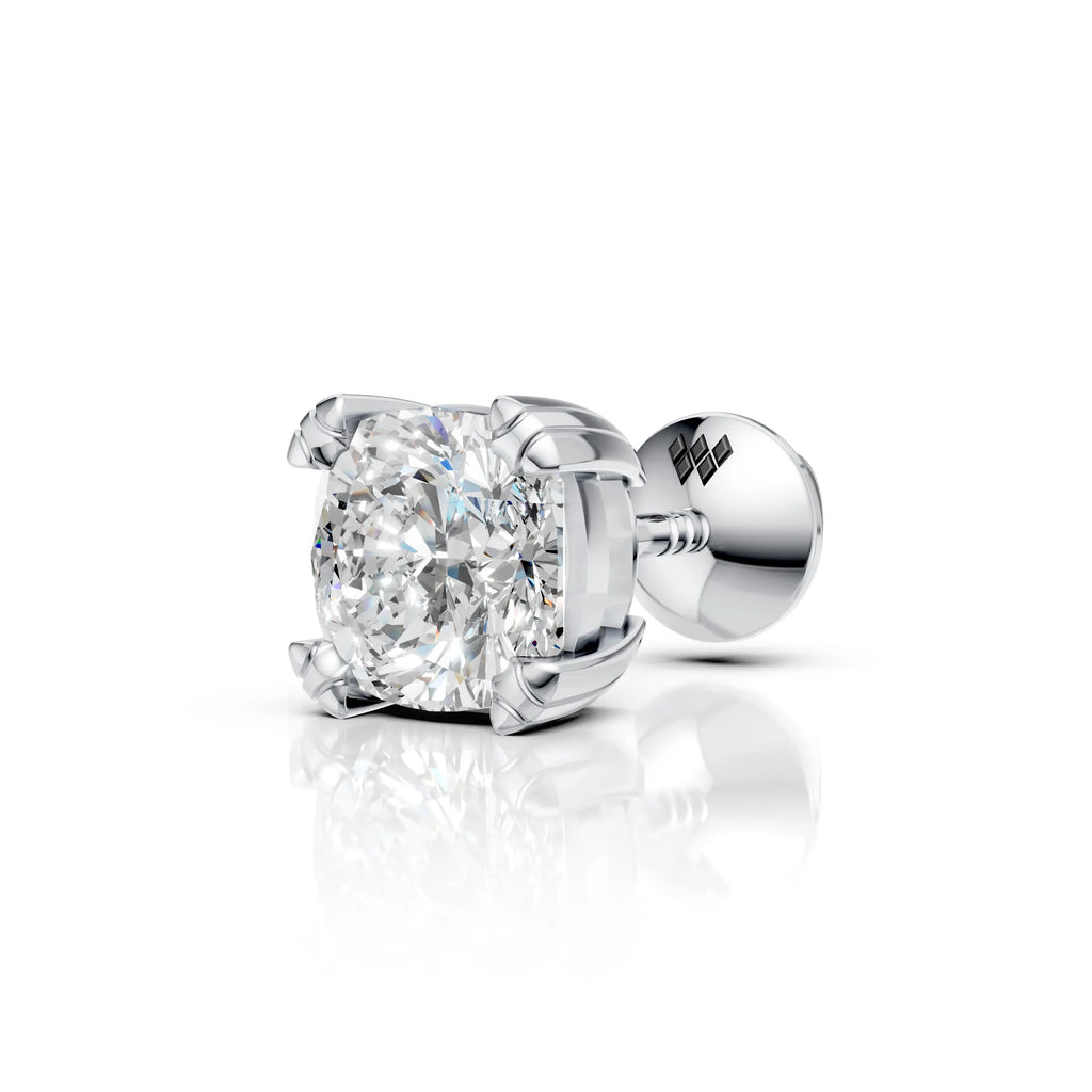 Cushion Cut Solitaire Stud (1 PC)