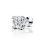 Cushion Cut Solitaire Stud (1 PC)