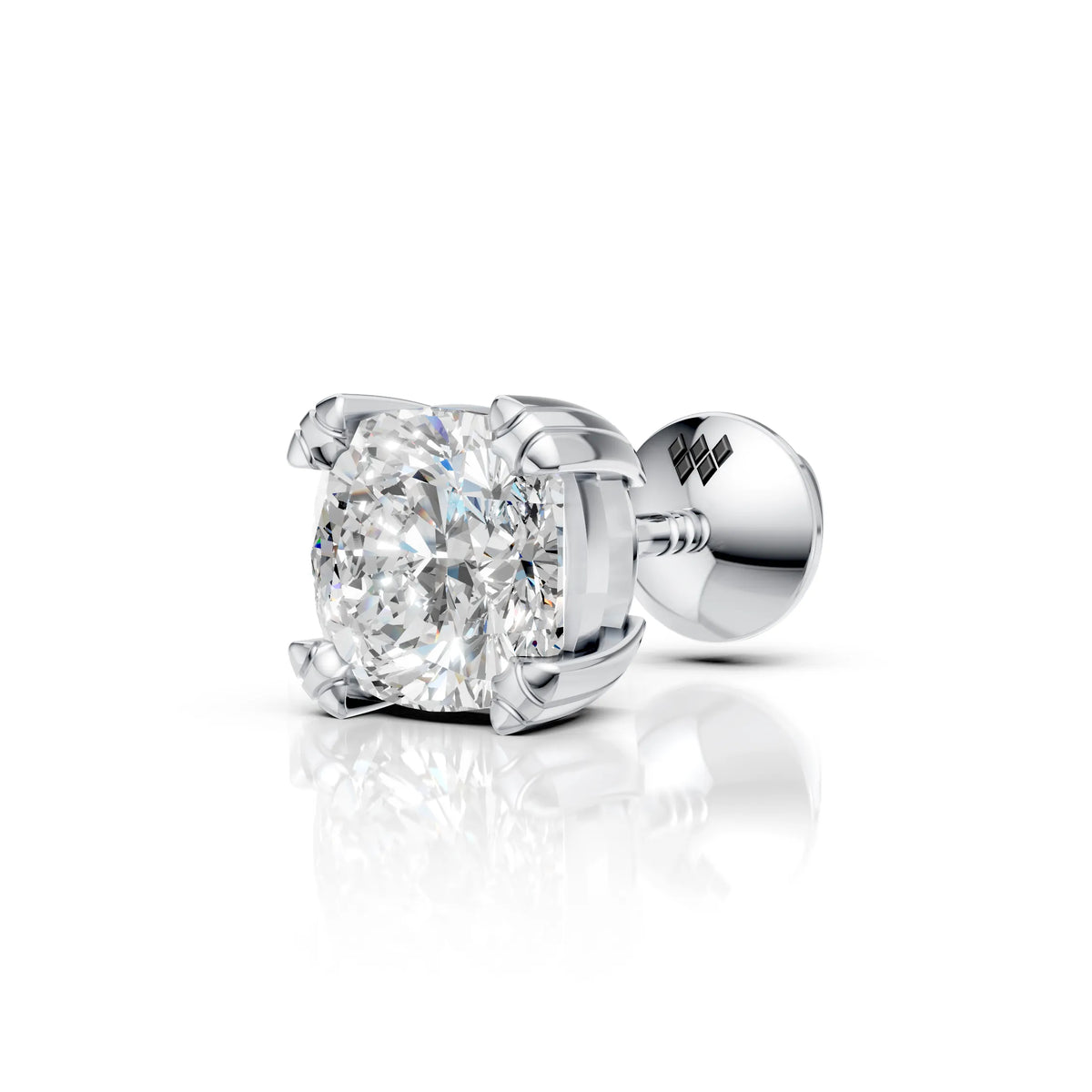 Cushion Cut Solitaire Stud (1 PC)
