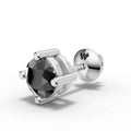 Virat Kohli Inspired Black Stud Earring (1 PC)