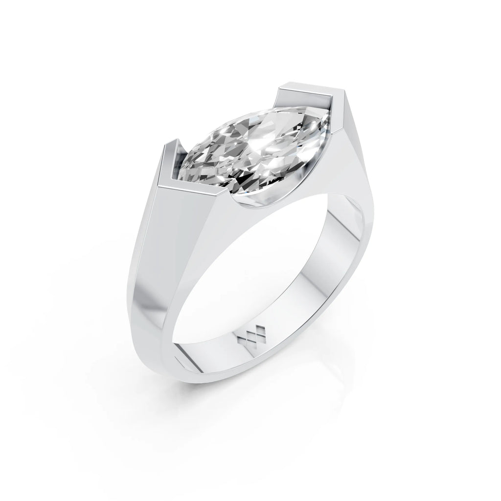 Marquise Solitaire Statement Ring