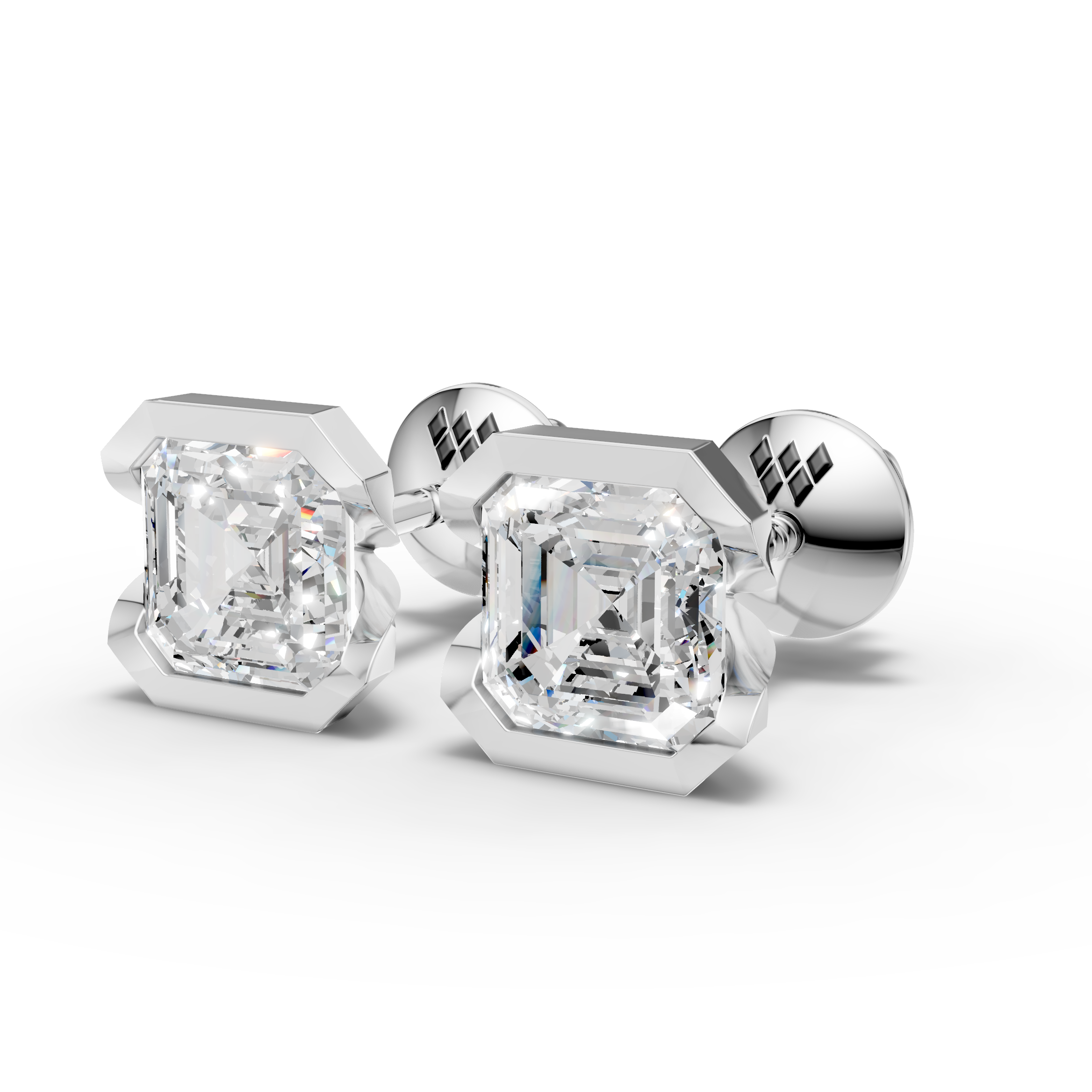 Asscher Vault Earring (1 Pair)