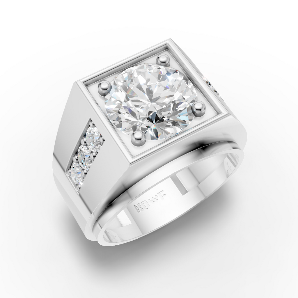 Square Solitaire Ring