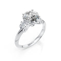 Round Brilliant Floral Diamond Ring