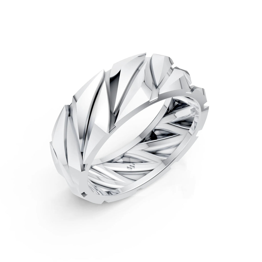 Bold Textured Band Ring