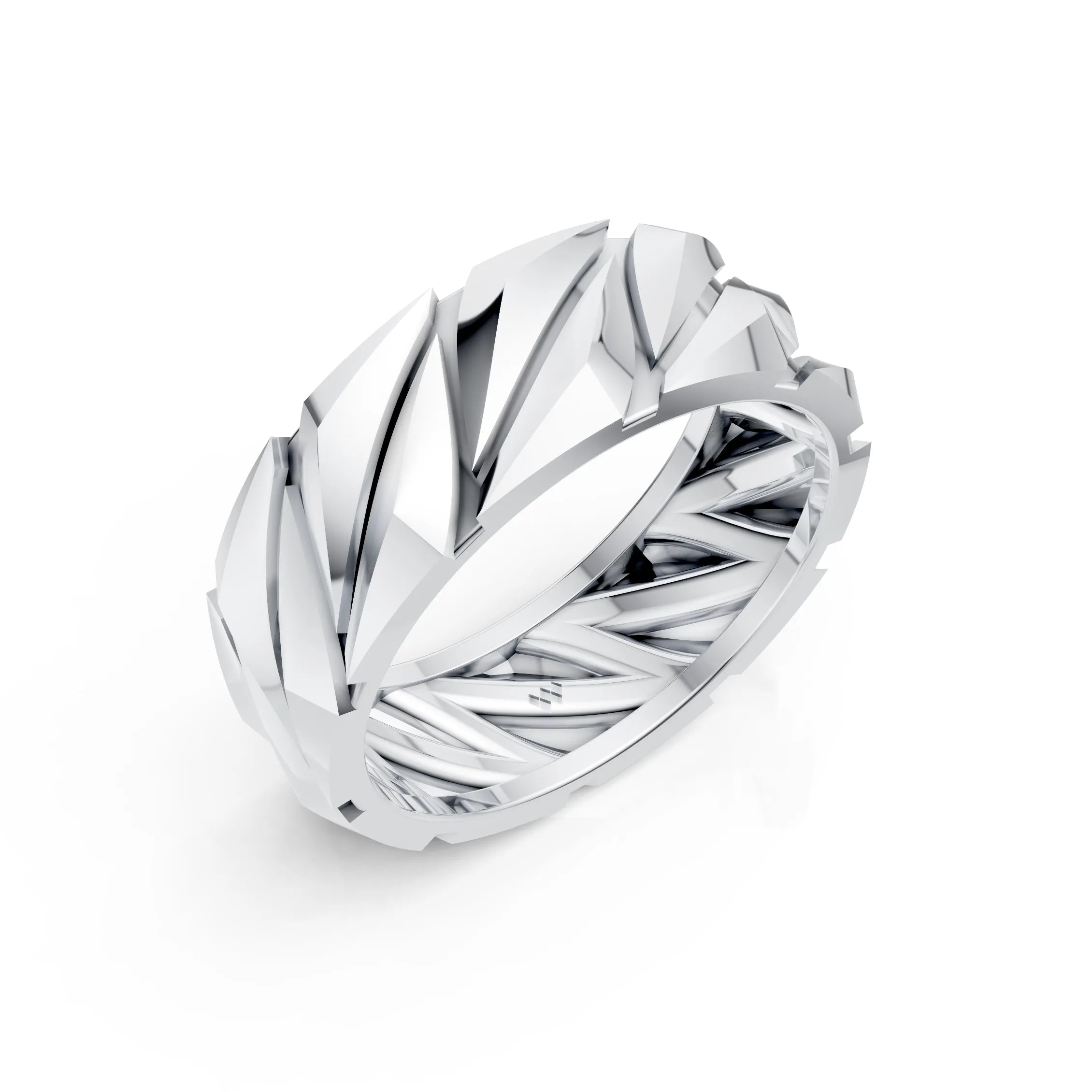 Bold Textured Band Ring
