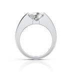 Floating Round Solitaire Diamond Ring