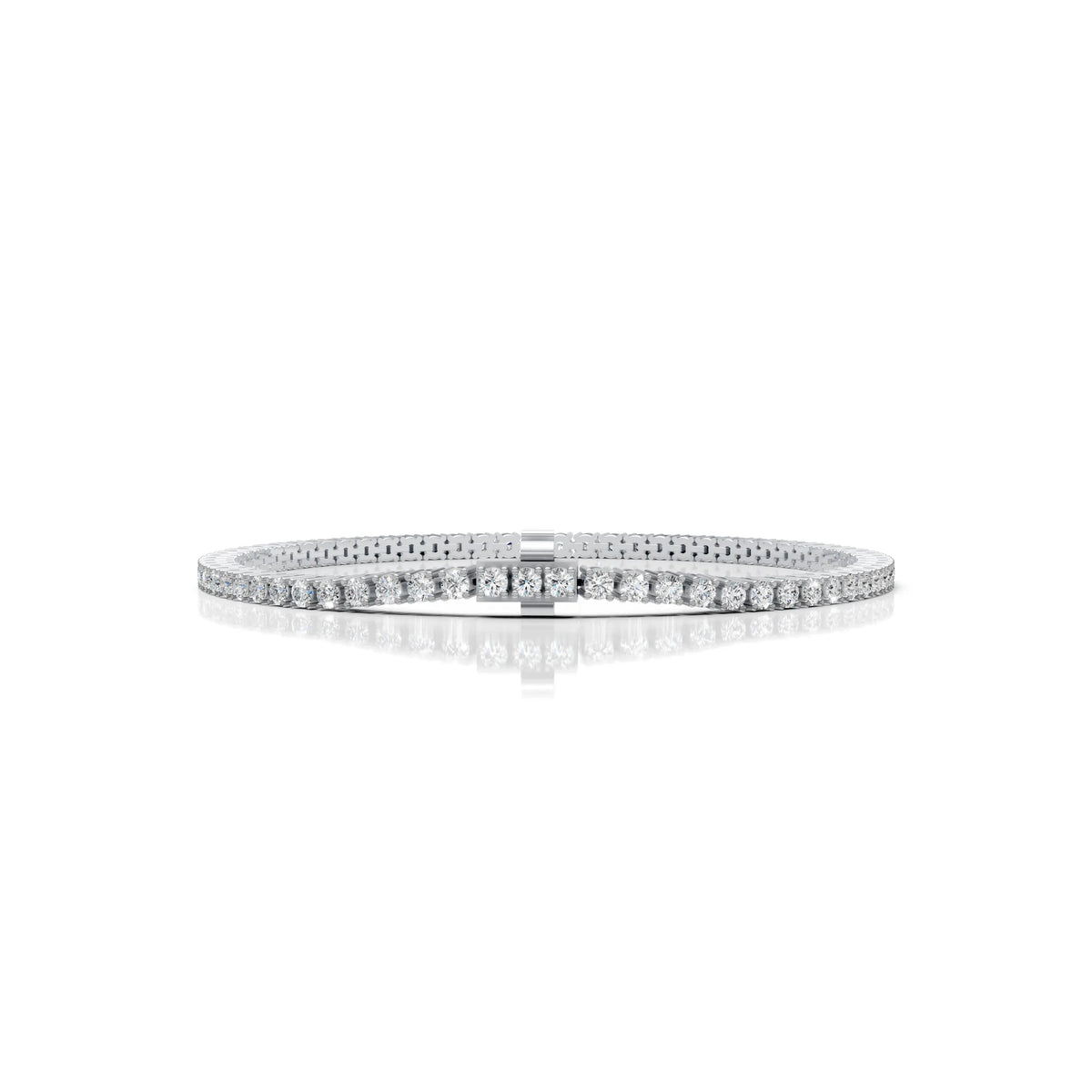 2.5 MM Round Shaped Tennis Bracelet