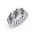 Black & White Cuban Ring