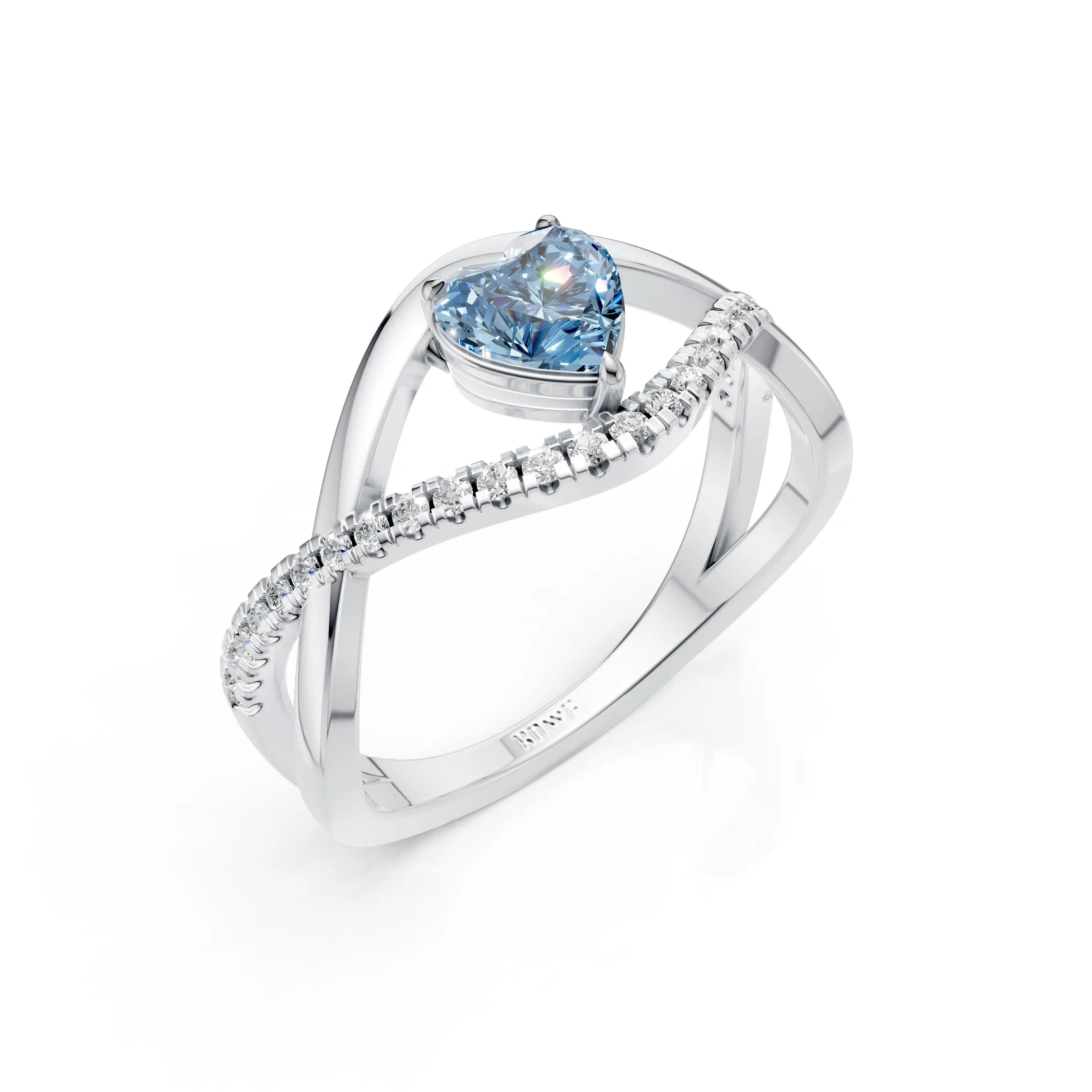 Blue Heart Ring
