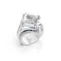 Royal Princess Cut Diamond Ring Set