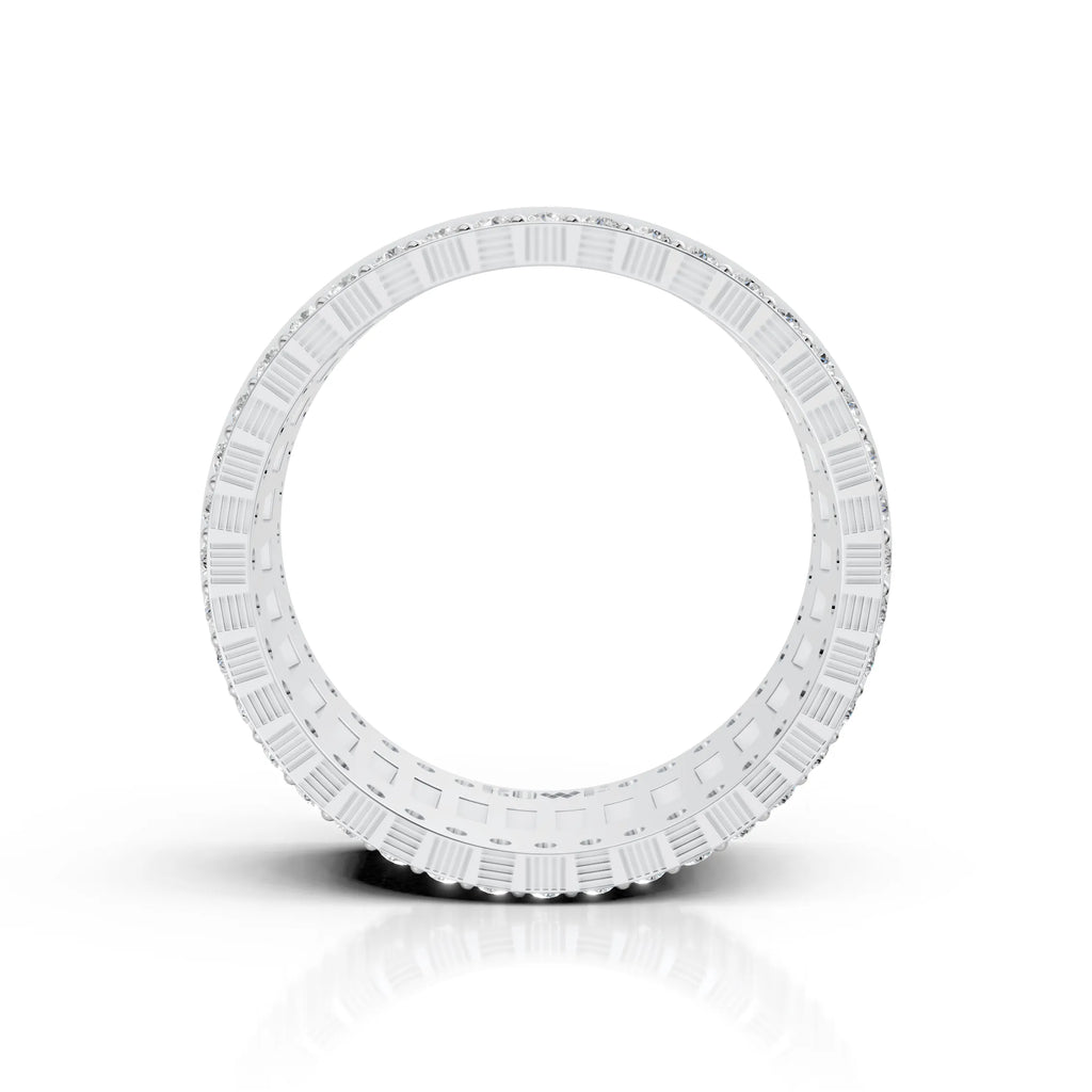 Multi-Color Baguette Eternity Band Ring