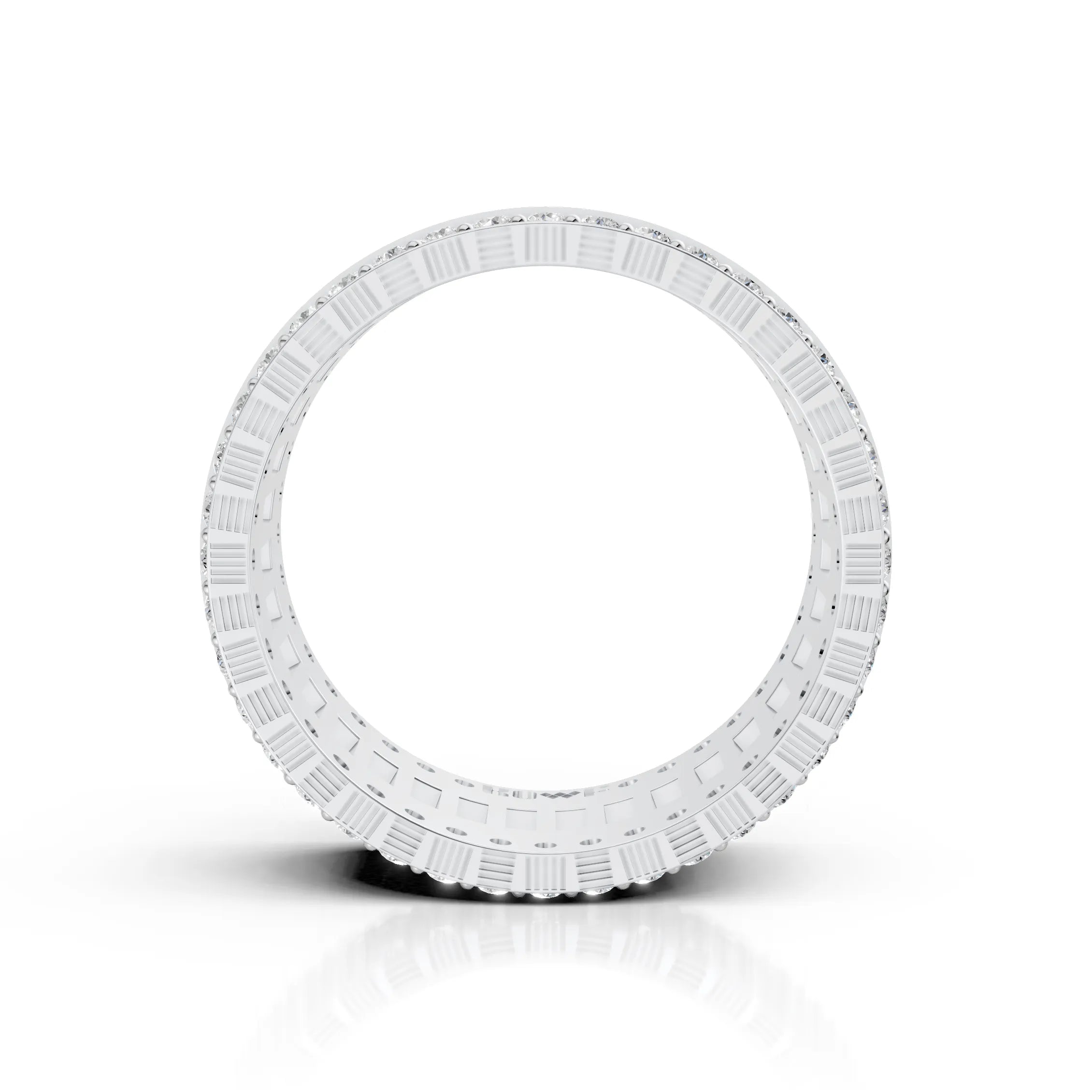 Multi-Color Baguette Eternity Band Ring