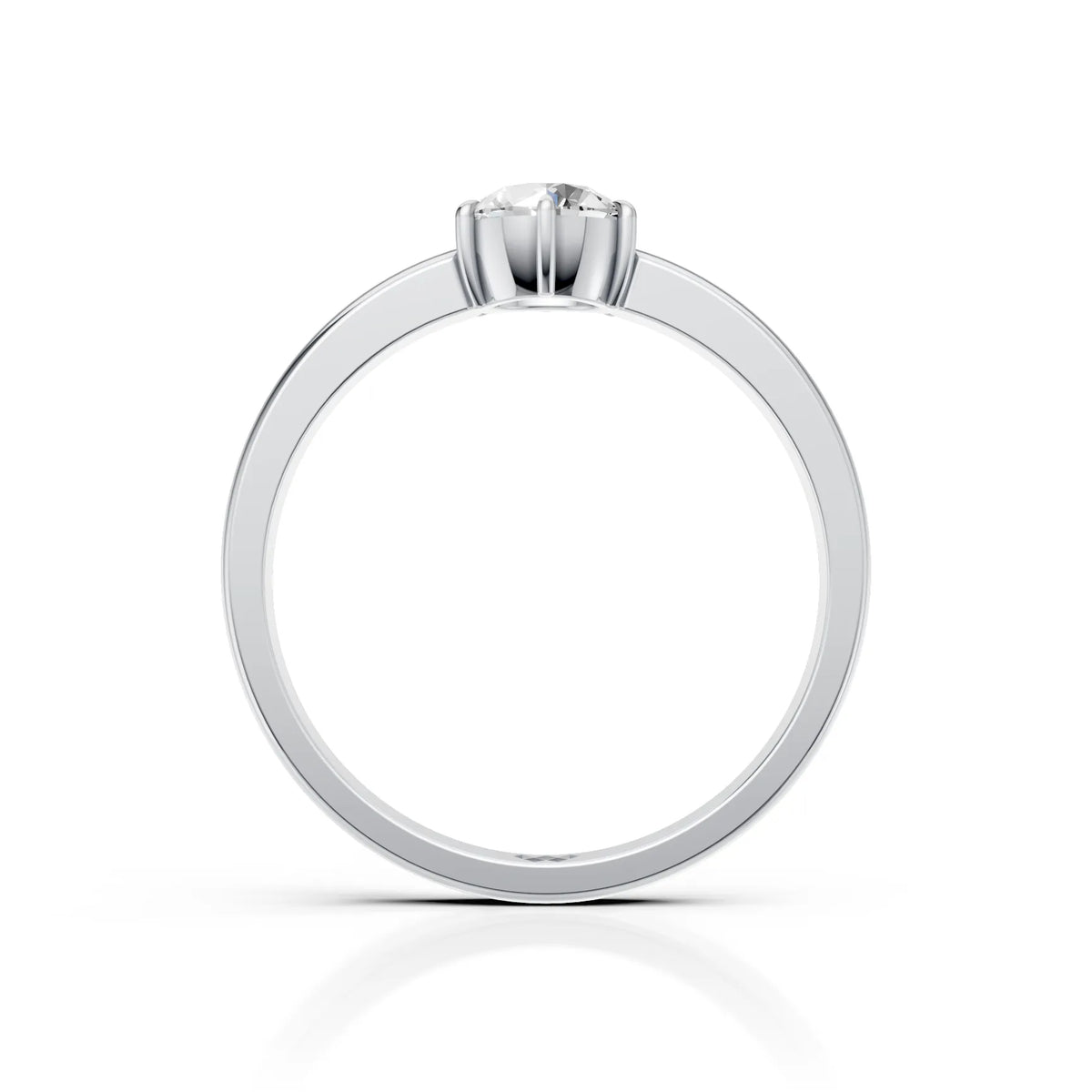 Classic Six-Prong Round Solitaire Ring