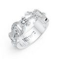 Diamond Anchor Statement Ring