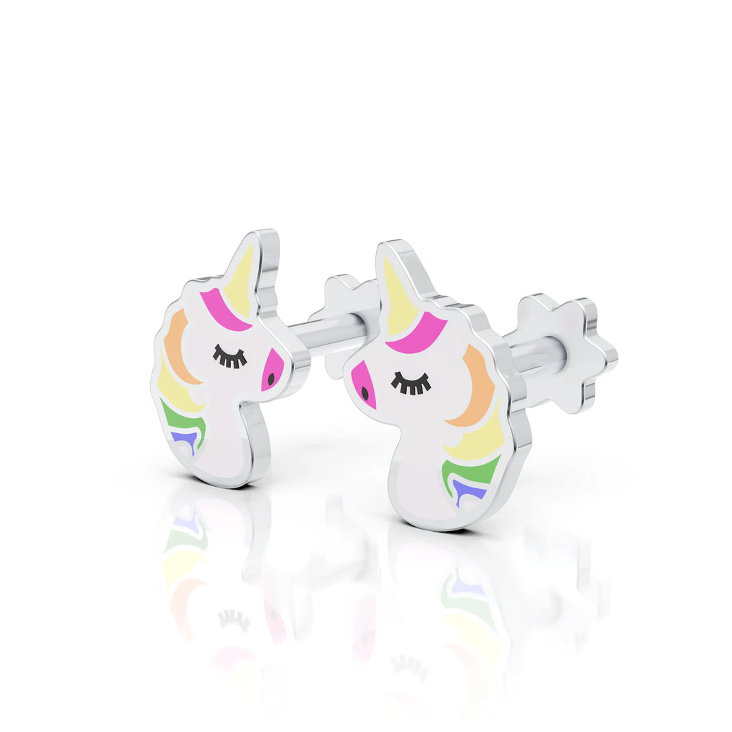 Colorful Unicorn Stud