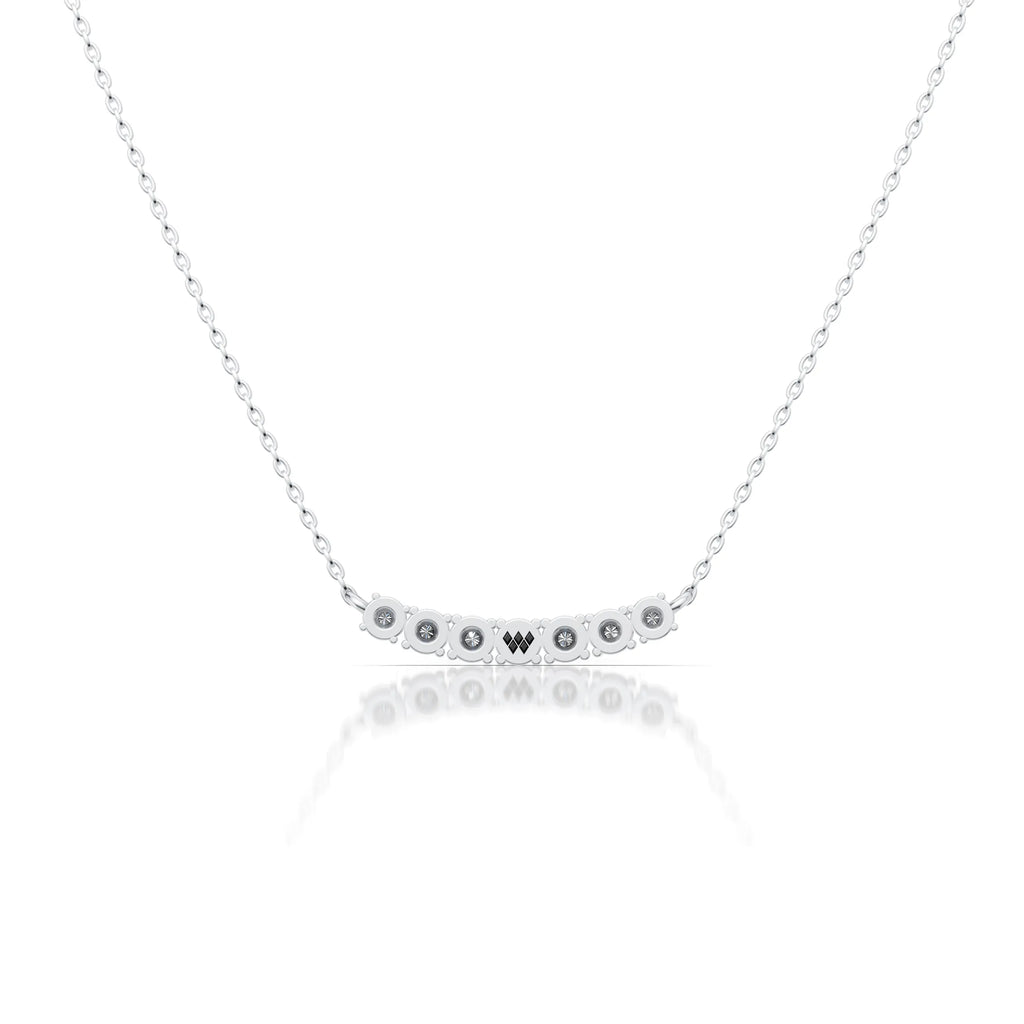 Curved Sparkle Bar Necklace