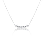 Curved Sparkle Bar Necklace