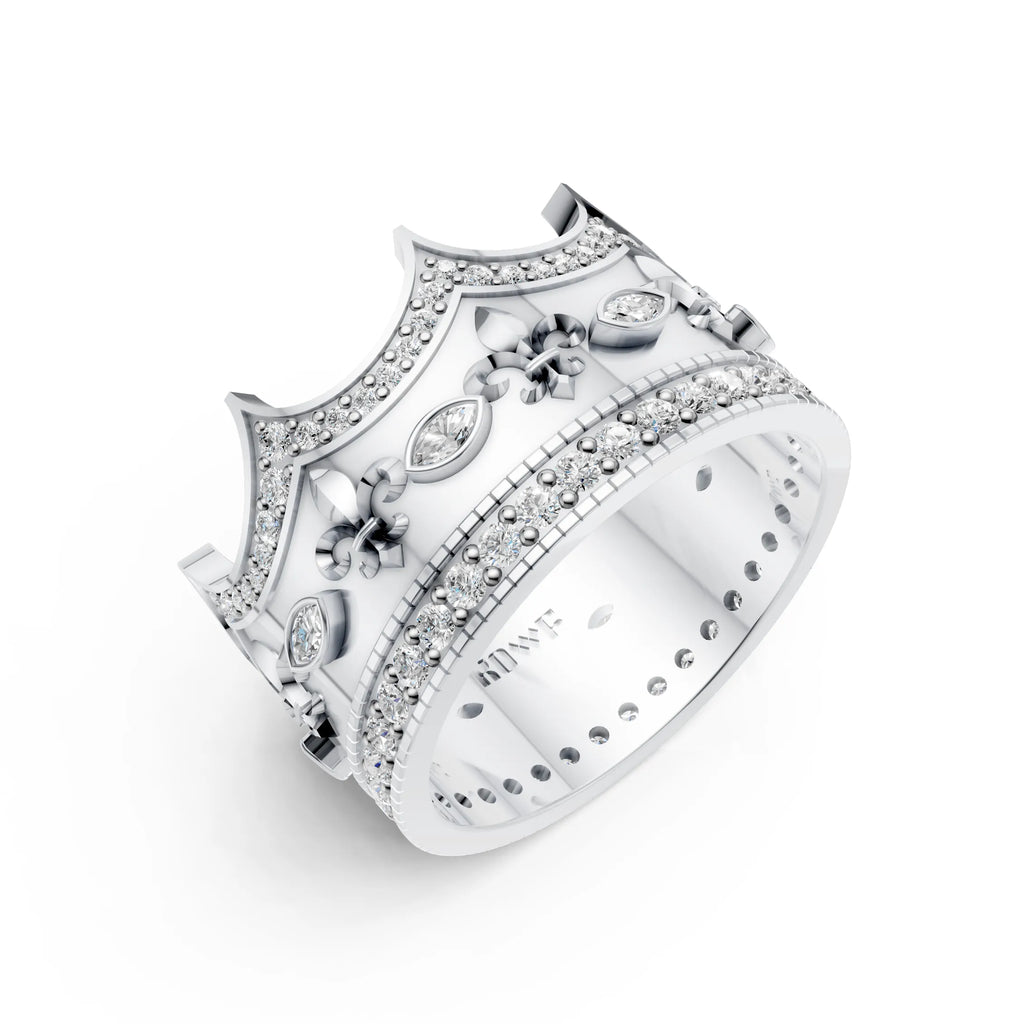 Royal Crown Ring with – Regal Elegance for Everyday Kings