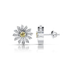 Sunflower Yellow Diamond Earring