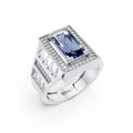 Men's Royal CZ Blue Sapphire Ring