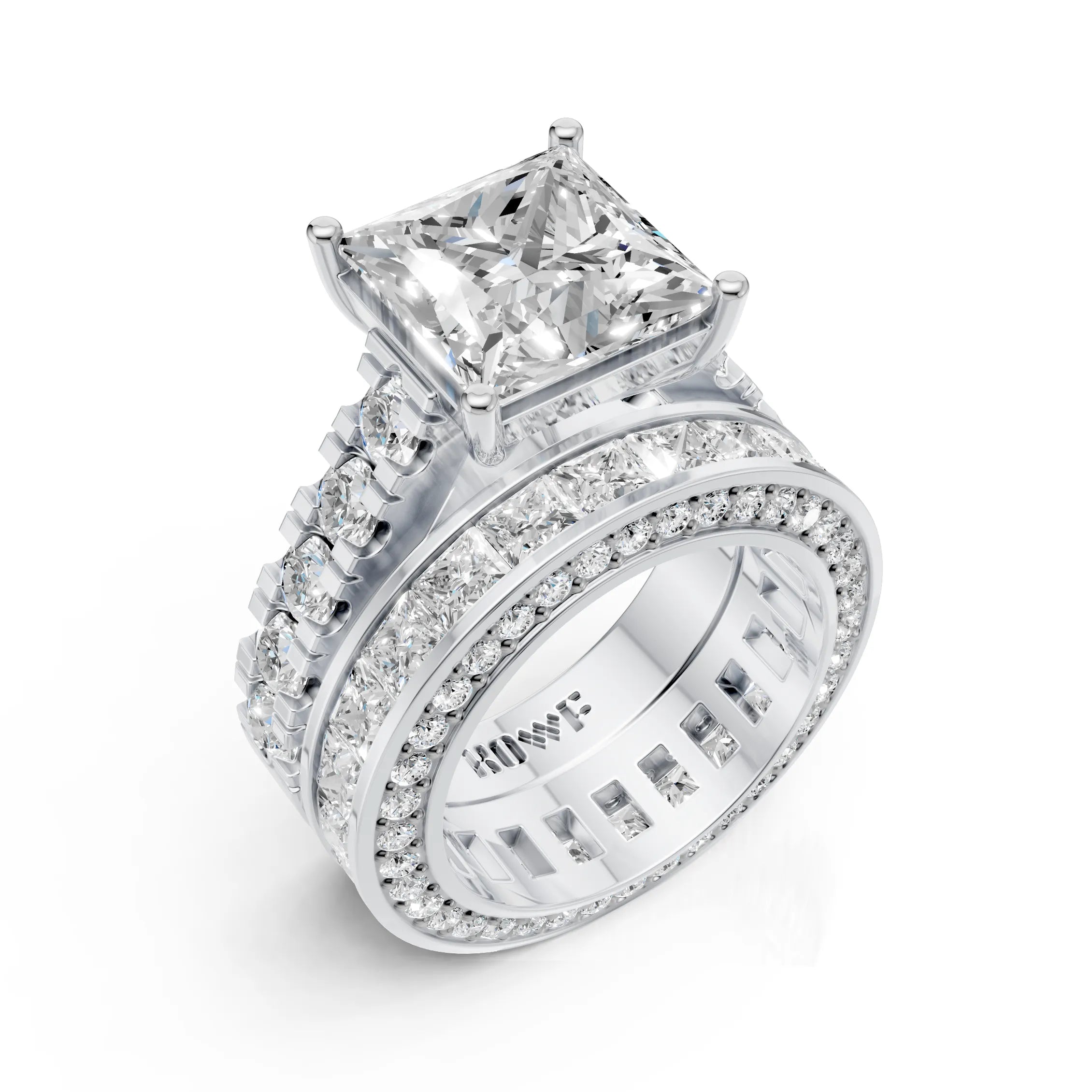 Princess Cut Wedding Ring Set