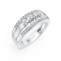 Classic Diamond Cluster Wedding Ring