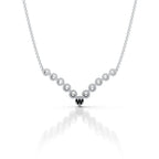 Chevron Diamond Station Necklace