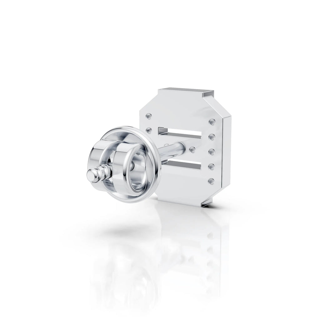 Geometric Diamond Accent Stud (1 PC)