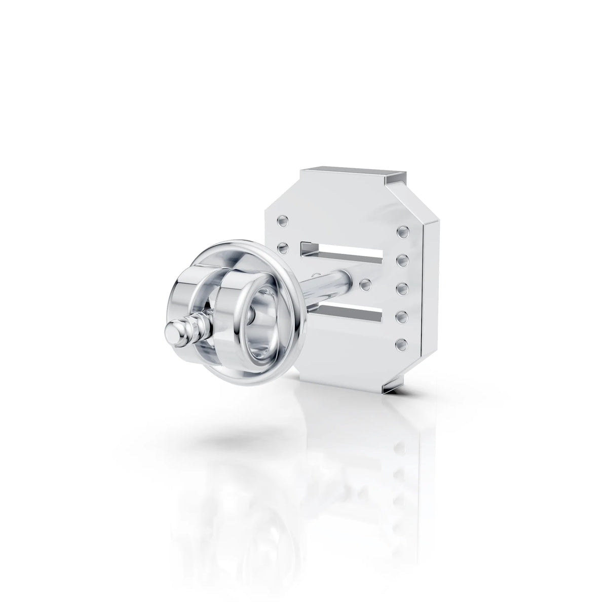 Geometric Diamond Accent Stud (1 PC)