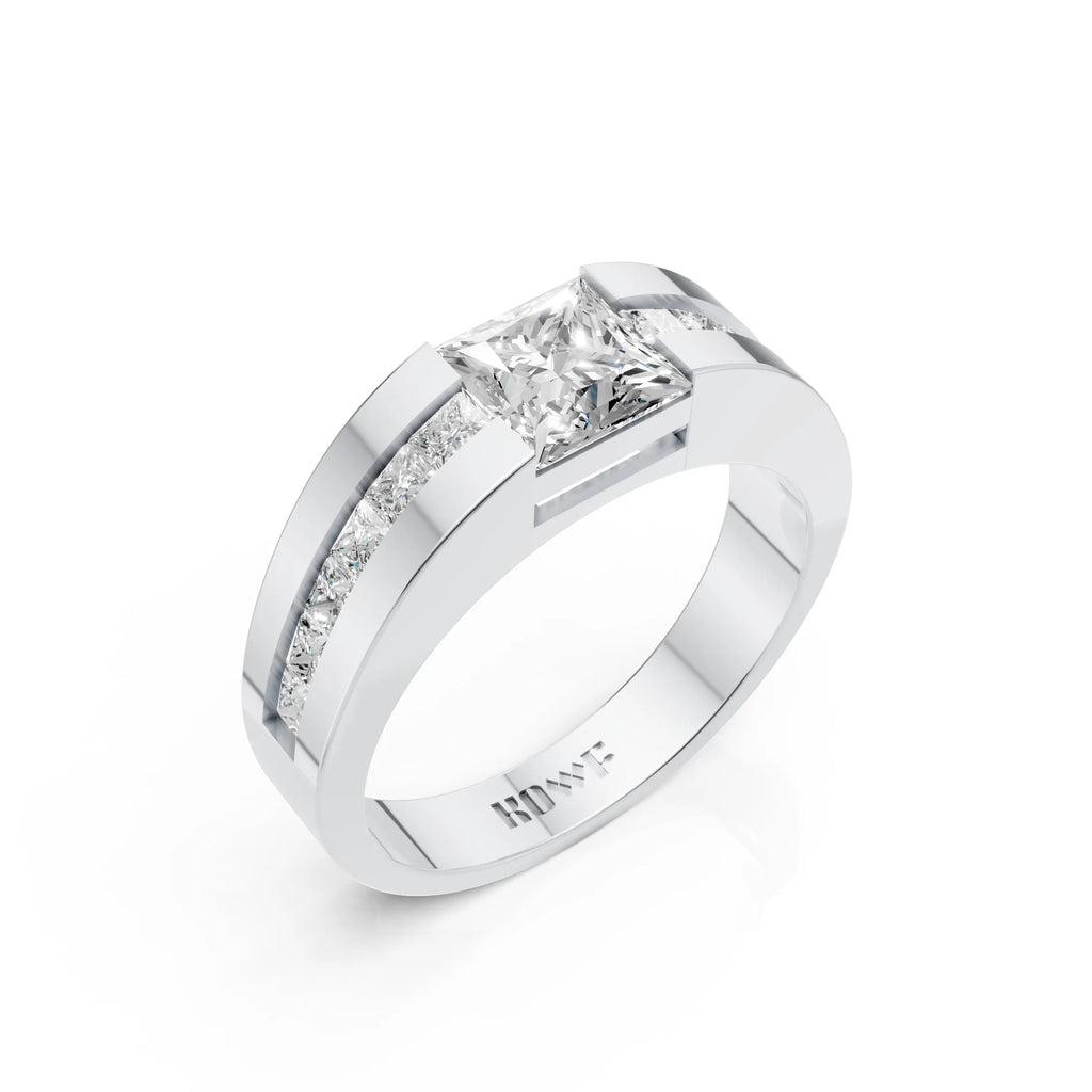 Elegant Princess-Cut Ring